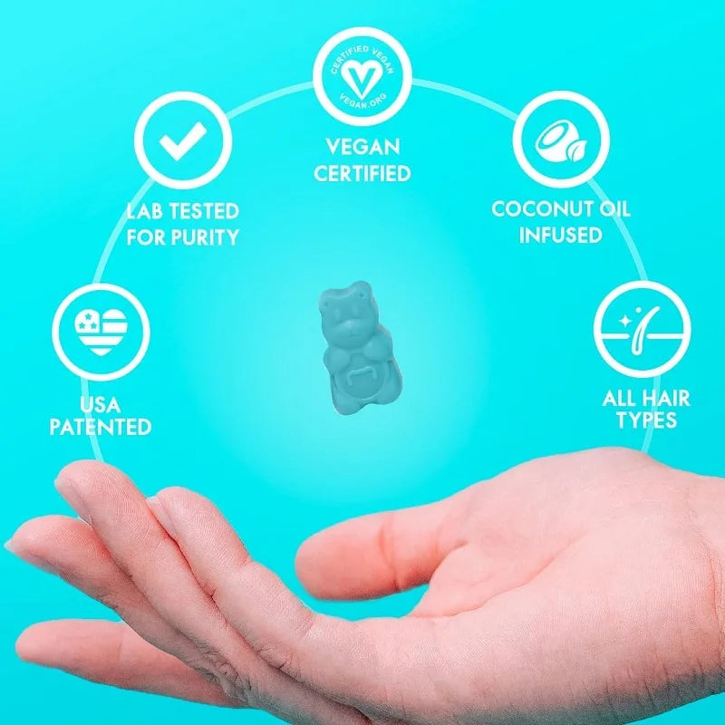 Hand holding a wellness gummy, symbolizing easy Ashwagandha supplementation