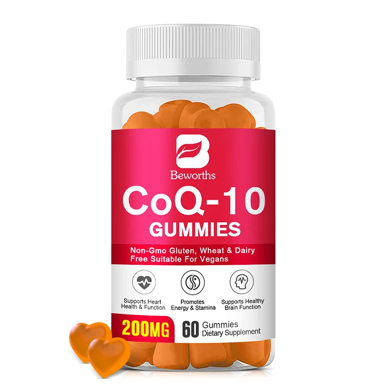 Premium CoQ10 + Sea Moss Complex | 1200mg Energy & Immune Support Gummies | 60 Vegan Gummies - GlobalAiStore